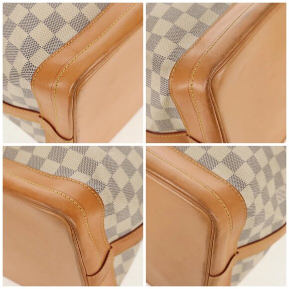 LOUIS VUITTON Damier Azur Noe Shoulder Bag N42222 LV Auth 138518V - Picture 14 of 16